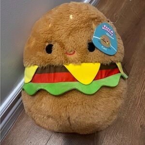 BNWT RARE Carl the Burger Squishmallow Fuzzmallow